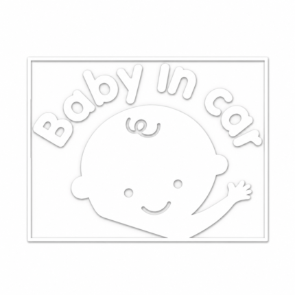 Baby in car-dekal för bilruta och kaross
