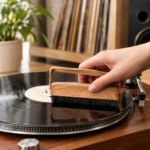 Antistatisk skivborste för vinylskivor med kolfiber - Bild 2