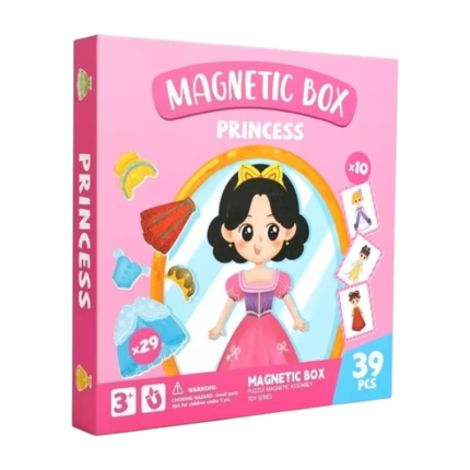 Magnetisk klä-på-bok med 39 delar för kreativ lek