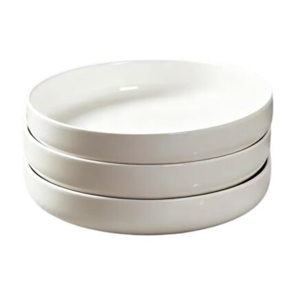 Djupa pastatallrikar i keramik – set med 3 st. på cirka 20 cm
